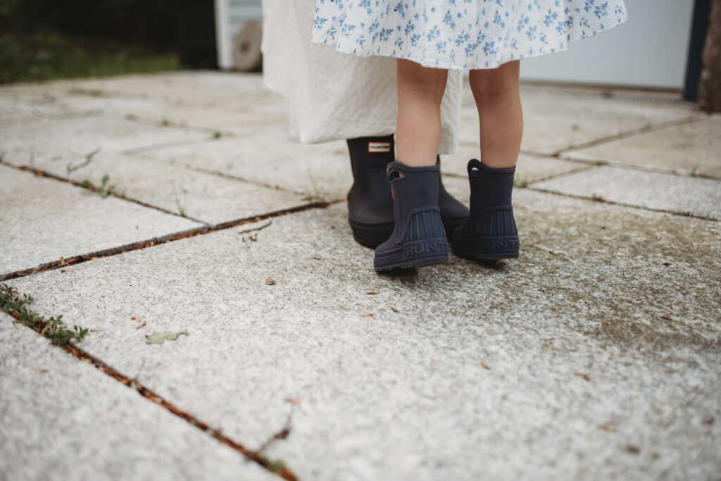 mom and toddler matching HUNTER boots