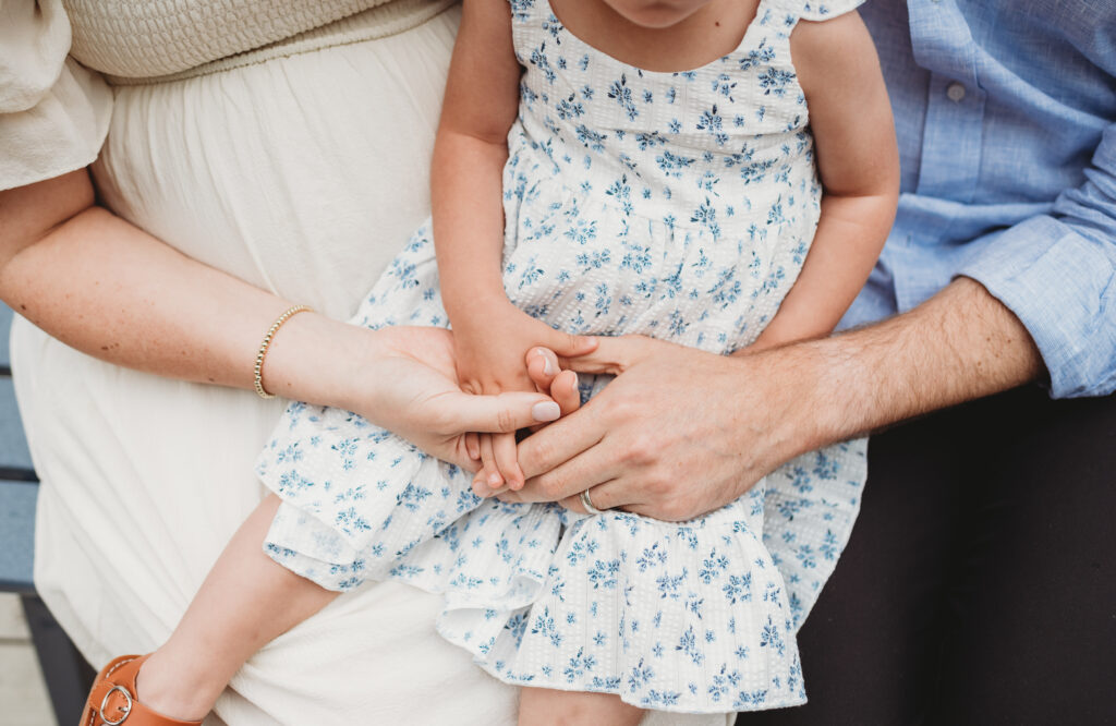 Natural maternity photography in Blue Hill Maine with coastal backdrop